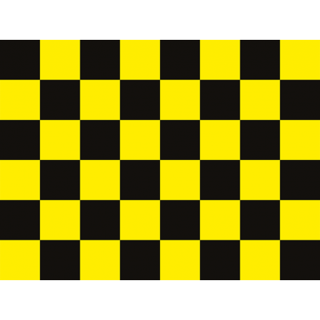 שטיח "דגל מרוצים" - צהוב 60 על 80 ס"מ